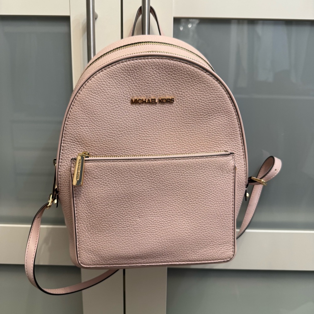 Michael Kors Light Pink Leather Backpack